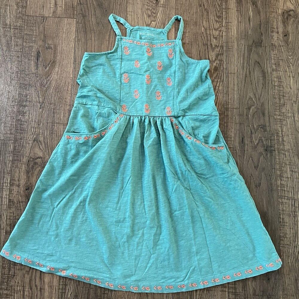 Garnet Hill Kids Sundress Large Embroidered